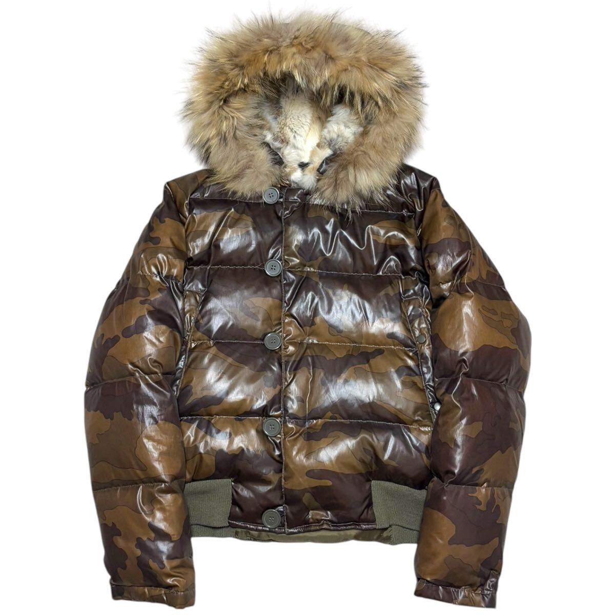 00s archive goa military bomber big fur jacket japanese label 