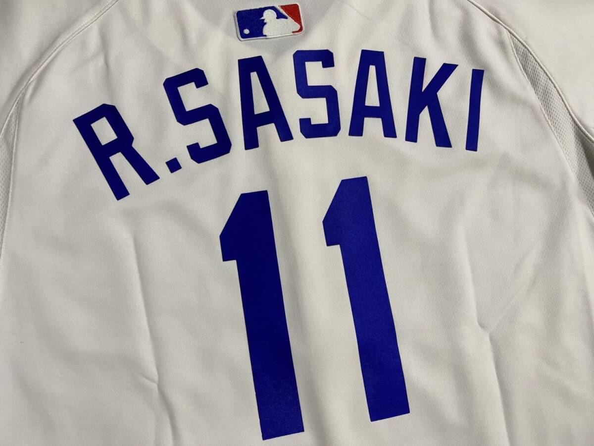 佐々木 朗希 2XL ドジャース ユニフォーム ロサンジェルス LA 11 千葉