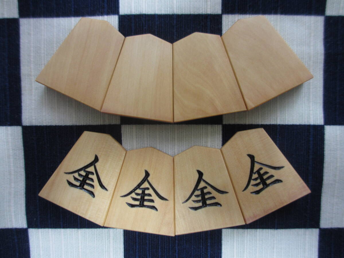 ▲　仙佳作　天童楷書　本黄楊　彫将棋駒　中古品　三玉　桐製平箱付き　▲　　_5