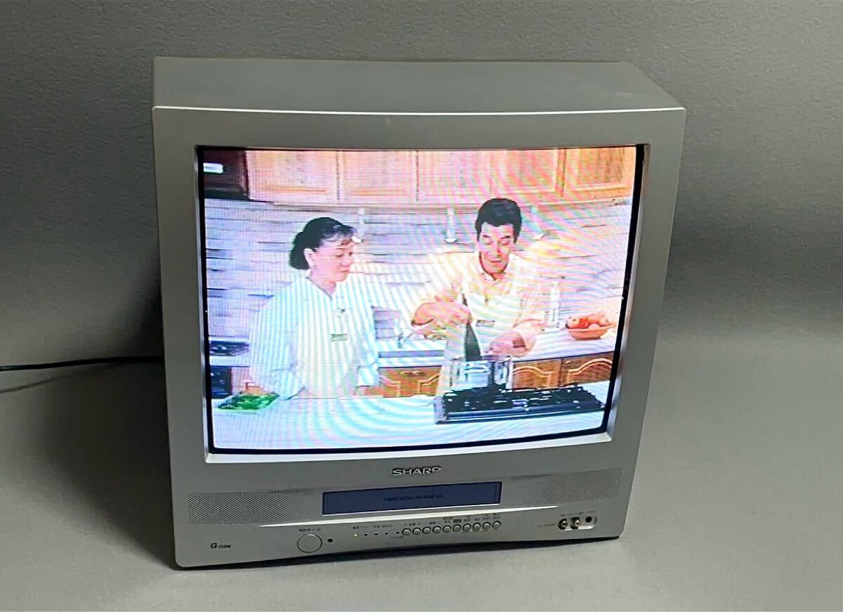 ビデオ再生可能 SHARP シャープ ブラウン菅テレビ カラーテレビ