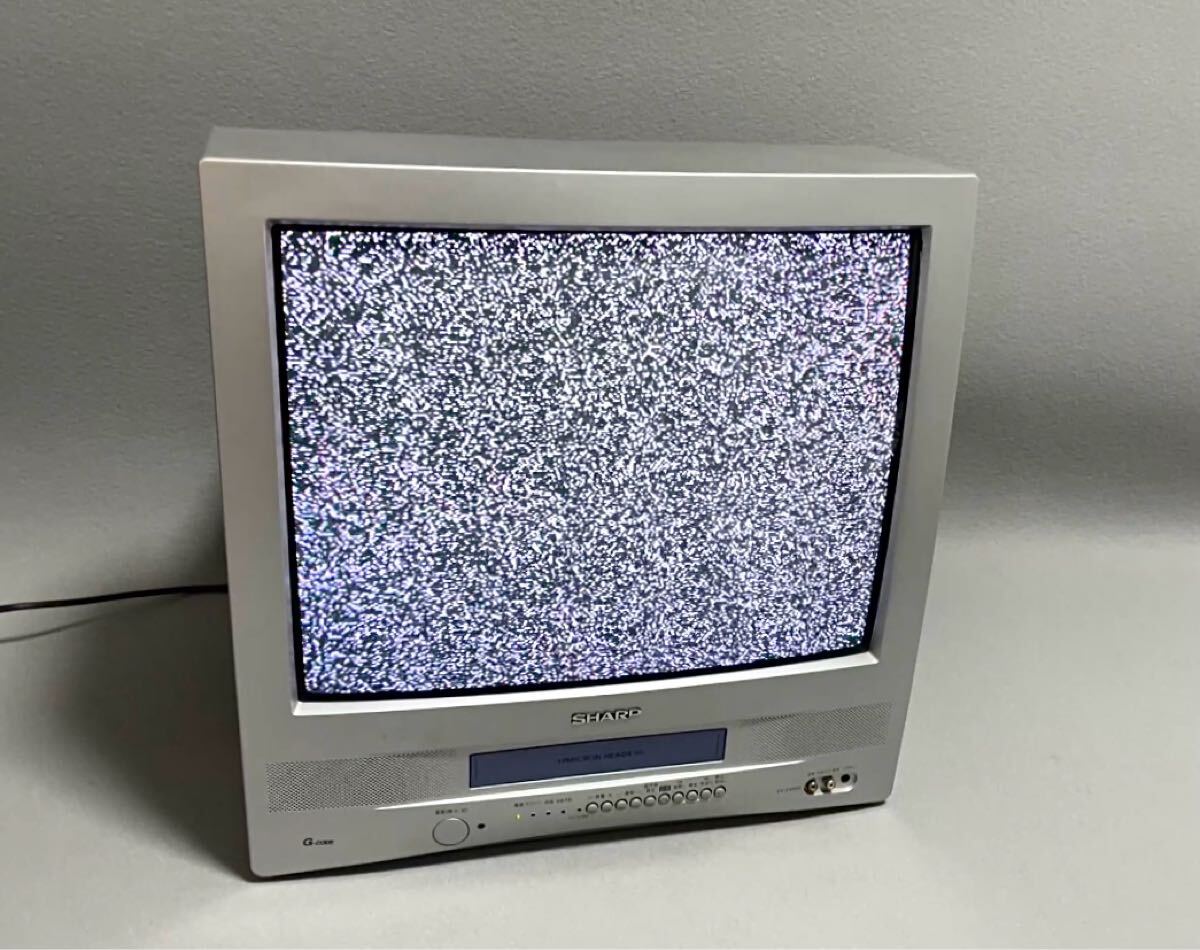 ビデオ再生可能 SHARP シャープ ブラウン菅テレビ カラーテレビ