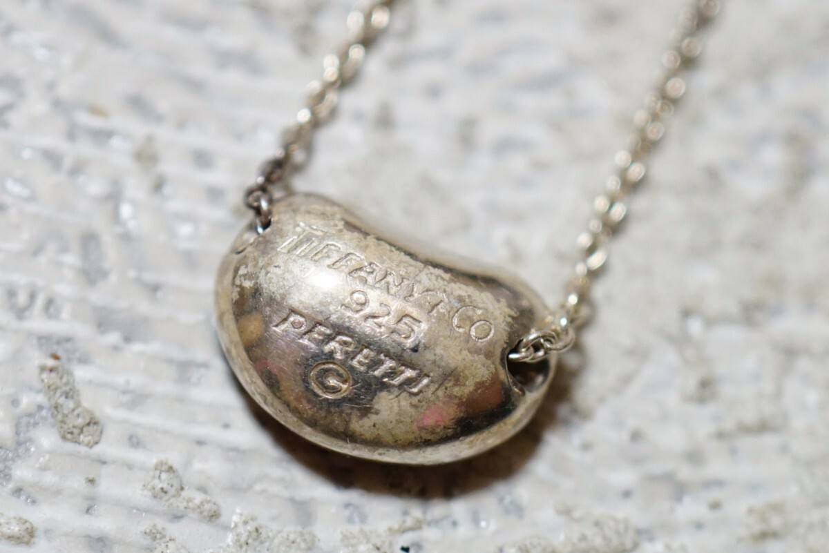 1252 TIFFANY&CO./ティファニー ビーン シルバー ネックレス 