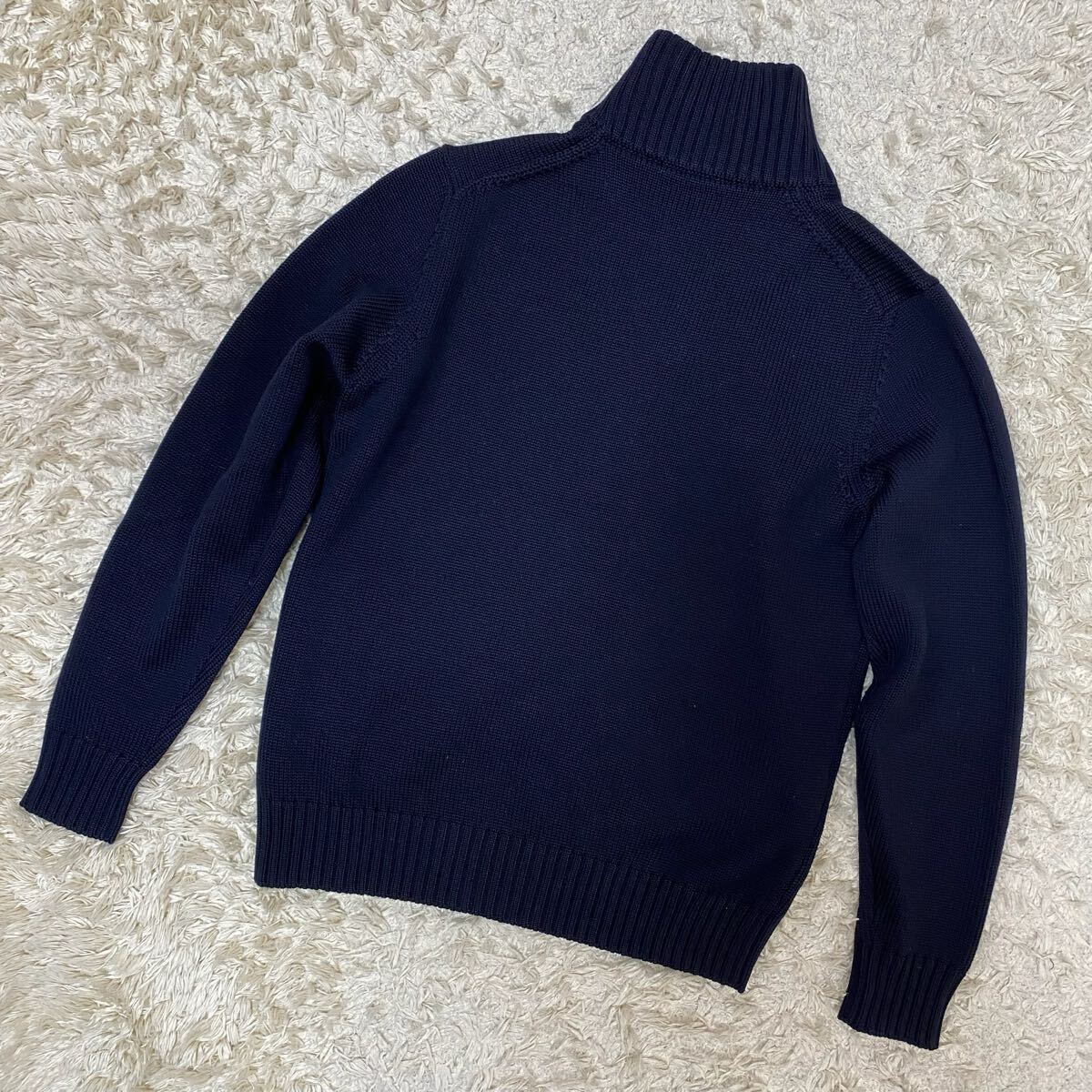 1円 極美品 ZANONE ザノーネ CHIOTO キョート カーディガン ネイビー 