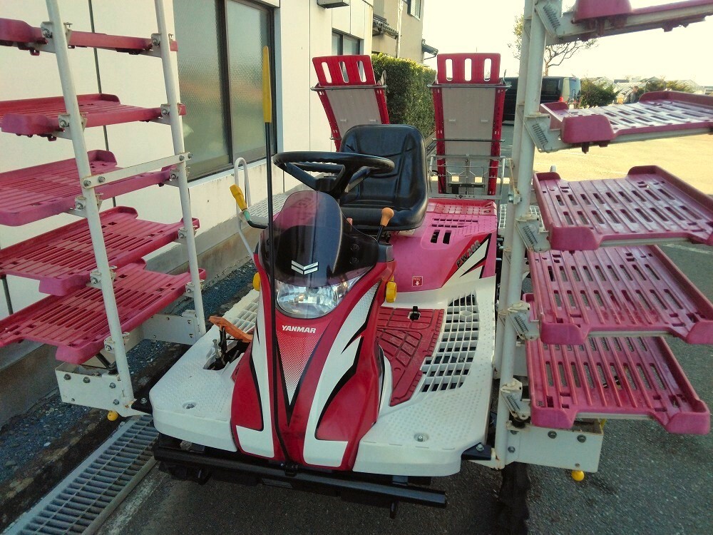 【H-2859】中古品 Yanmar / ヤンマー 乗用野菜移植機 PW20R 241時間 2条植 12.9馬力 キャベツ【引き取り限定・静岡県浜松市】_2