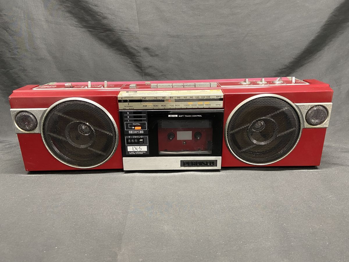 Hitachi TRK-LX5 カセットテープレコーダー 赤 HITACHI - Yahoo!オークション TRK-LX5 ラジカセ 希少 PERDISCO レトロ