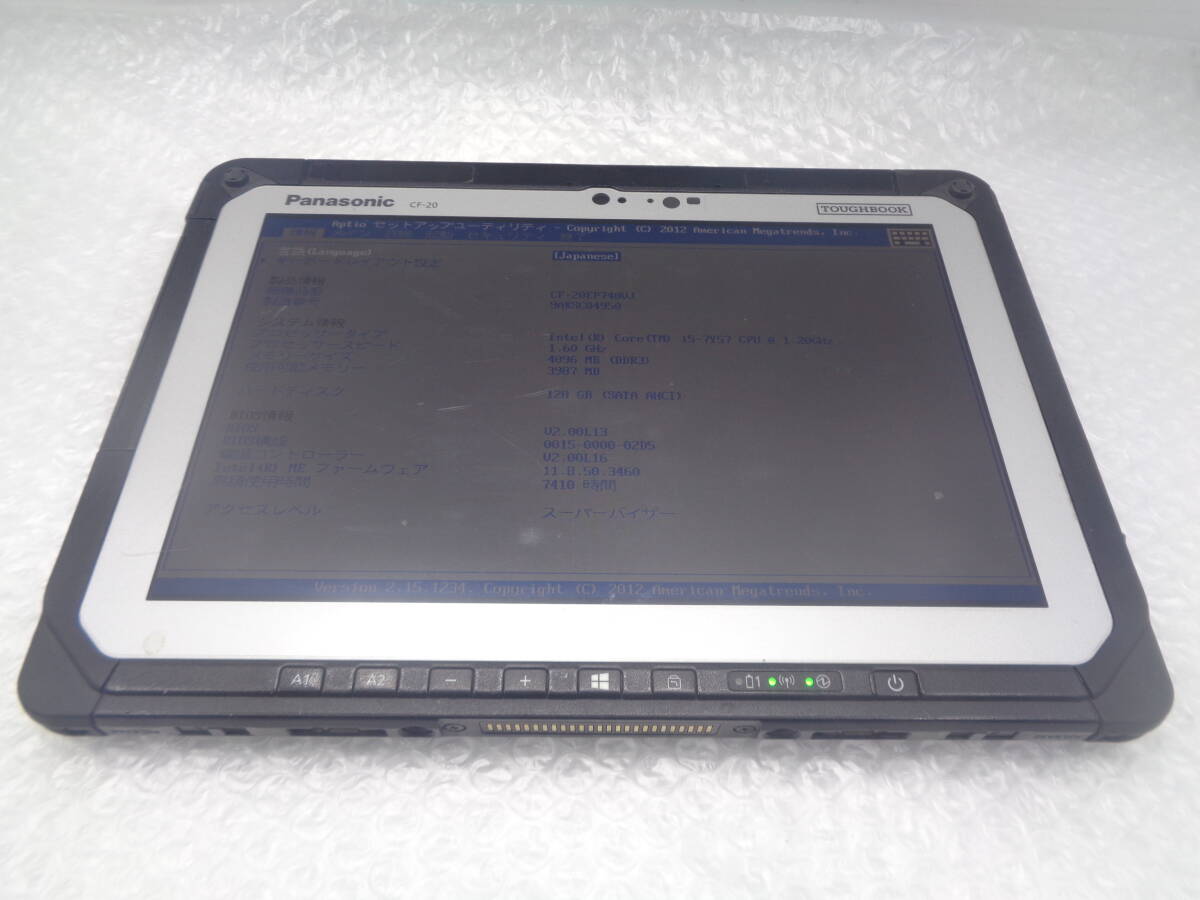 Panasonic 1円～ i5 TOUGHBOOK ジャンク品 Core 1.20GHz⁄4GB⁄SSD CF-20
