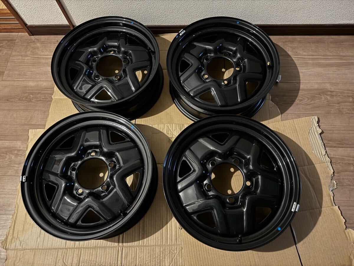 純正鉄ホイール ジムニー 新車外し JB64 16インチ 5.5J ＋22 5穴 PCD139.7