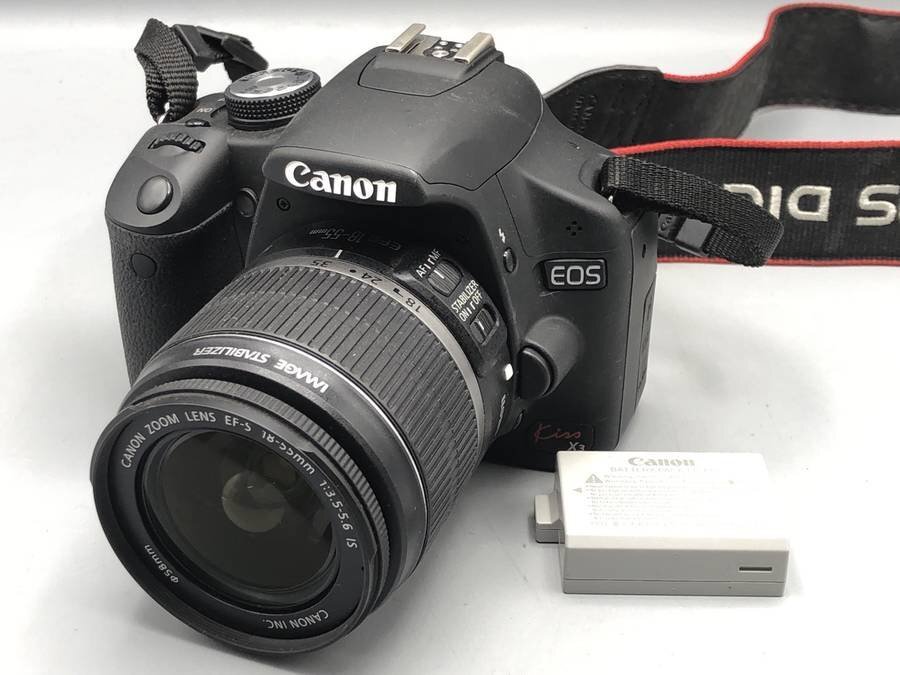 EOS Canon Kiss X3 18-55mm EF-S DSLR Camera with Lens ⁄ for IS Great