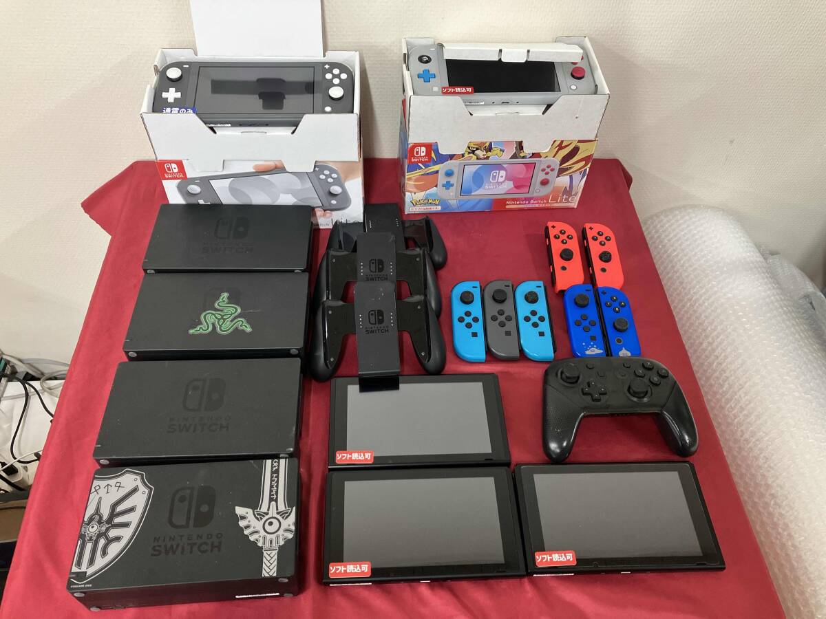Switch Lite ジャンクNintendo 5台 Nintendo Joy-Con 1台 ジョイコン(R 