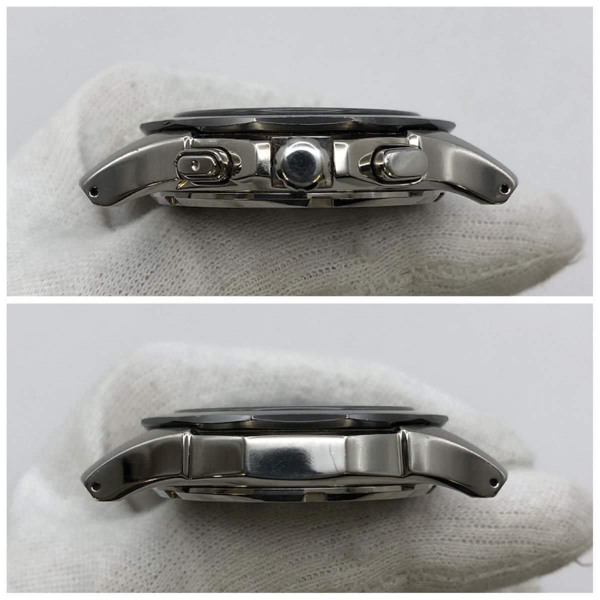 1円～/SEIKO/セイコー/ブライツ/7B25-0AA0/3針/デイト/黒文字盤/チタン