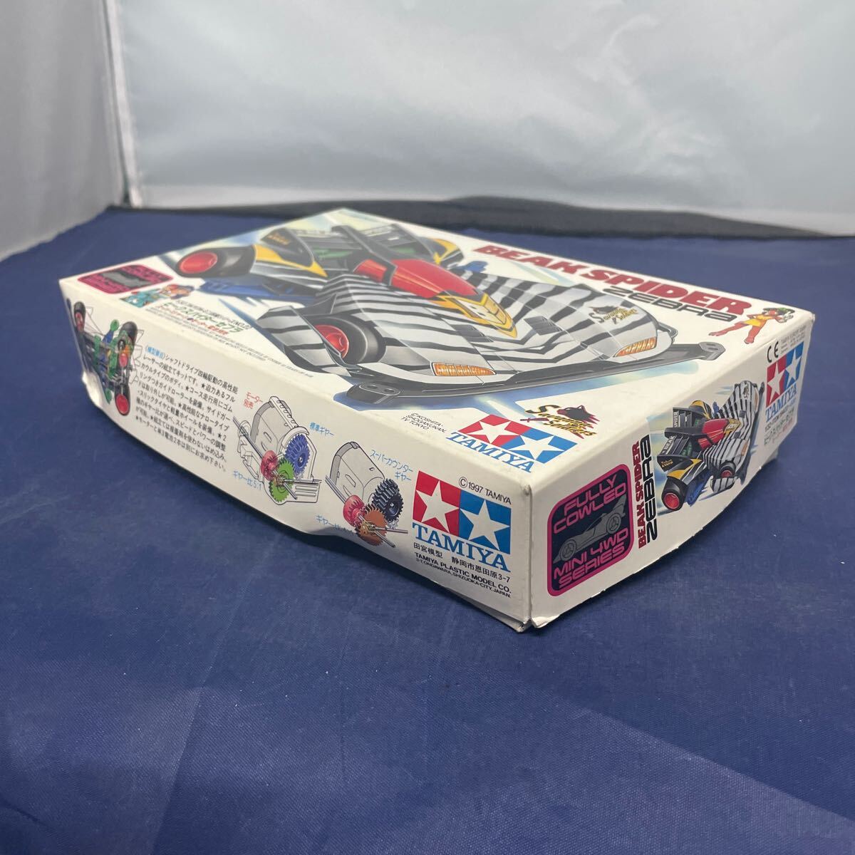 874☆ 未組立 タミヤ 1/32 ビックスパイダー・ゼブラ フルカウルミニ四駆シリーズNo.22 TAMIYA_9