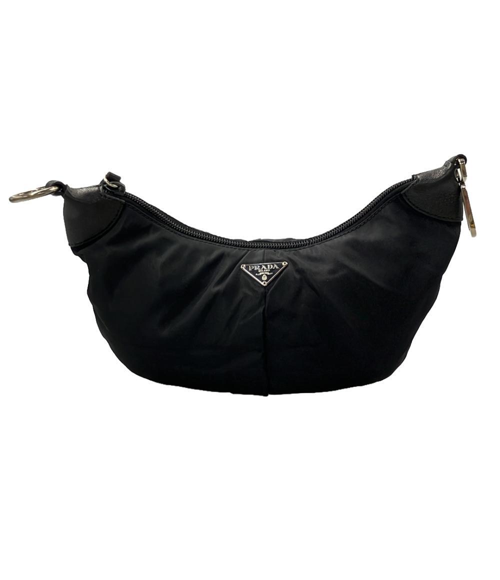 美品 プラダ 三日月型ポーチ ハンドバッグ レディース PRADA