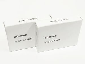 2個セット 未使用新品 NTT docomo 電池パック SH42 純正品 シャープ AQUOS PHONE si SH-0