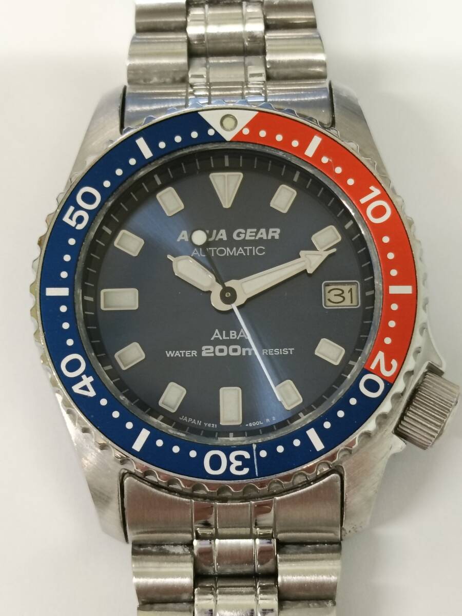 正常稼働品】 SEIKO セイコー ALBA アルバ AQUA GEAR アクアギア Y621