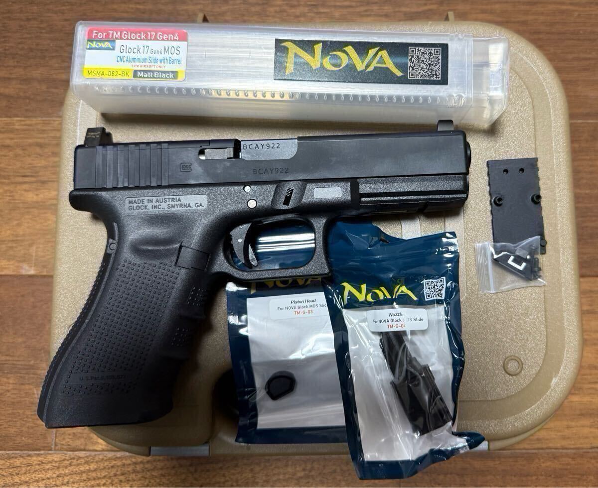 NOVA Glock 17 Gen4 MOS 検 東京マルイ ガスブローバック ハンドガン サバゲ G17 Gen5 MOS RMR ...