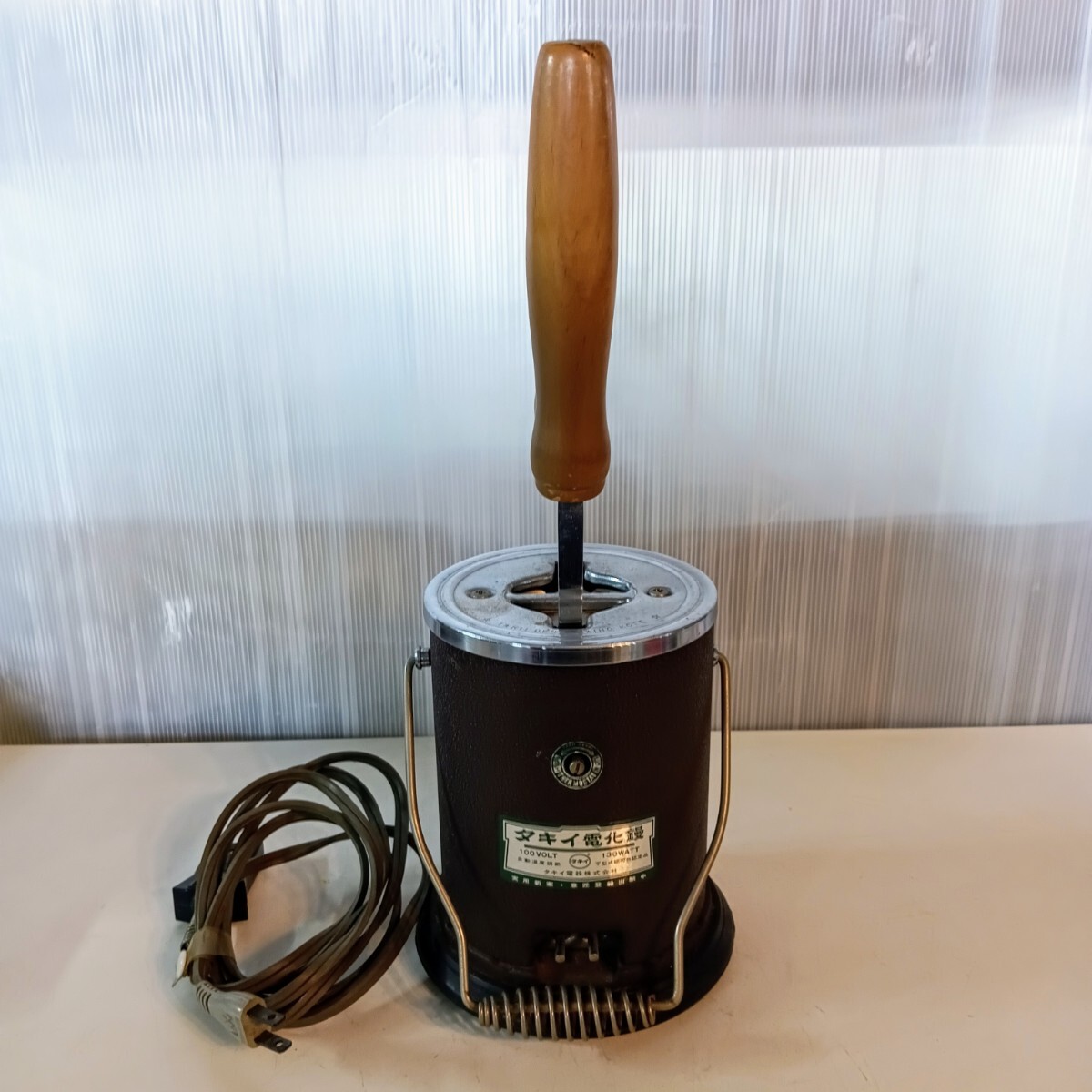 タキイ電化鏝 アイロン 電気こて 昭和レトロ 100V コテ 工具　E0772_1