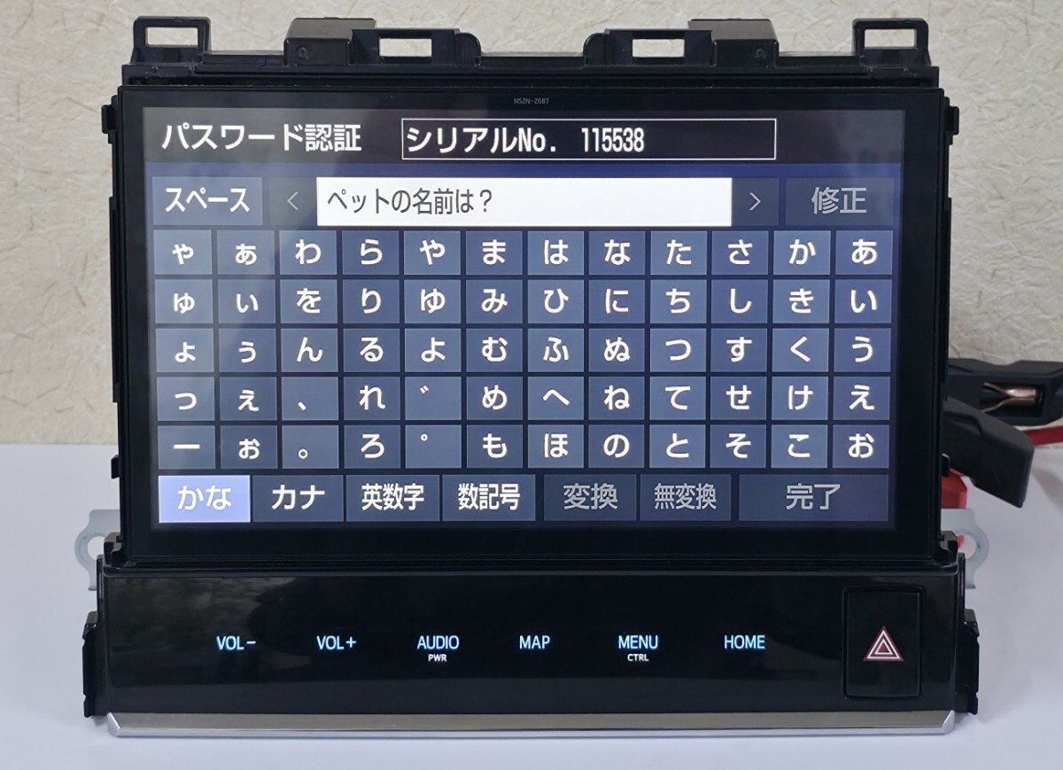 作動確認済 NSZN-Z68T 08605-58B10 10インチ トヨタ 30 アルファード ヴェルファイア NSZN-Z68T 純正ナビ Bluetooth