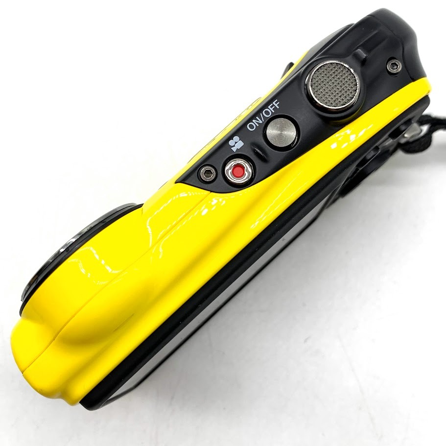 【AH-18】通電確認済　FUJIFILM　FinePix　XP70　5×　イエロー×ブラックカラー　富士フイルム　ファインピクス　デジカメ　バッテリー付_4