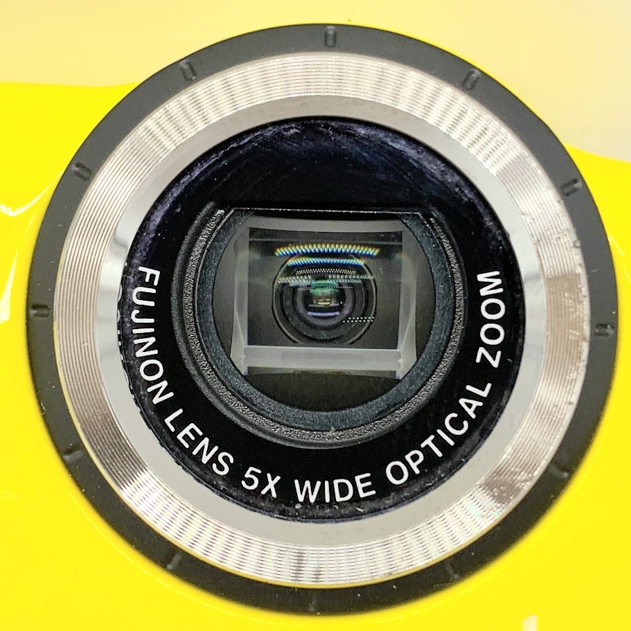 【AH-18】通電確認済　FUJIFILM　FinePix　XP70　5×　イエロー×ブラックカラー　富士フイルム　ファインピクス　デジカメ　バッテリー付_9