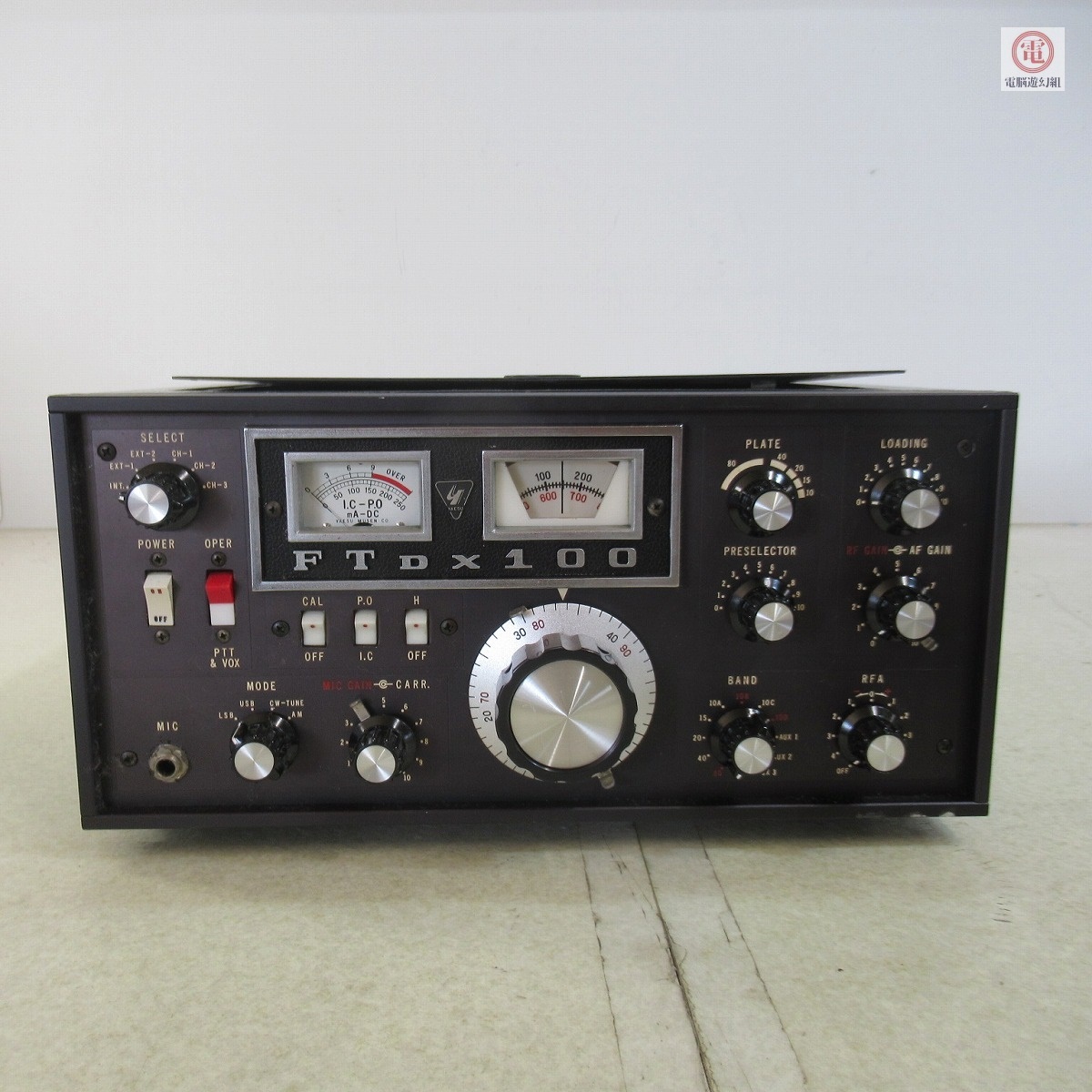 YAESU FT-100D トランシーバー　ジャンク品 □ヤエス YAESU 八重洲 FTDX100 HFトランシーバー 動作未確認 ジャンク
