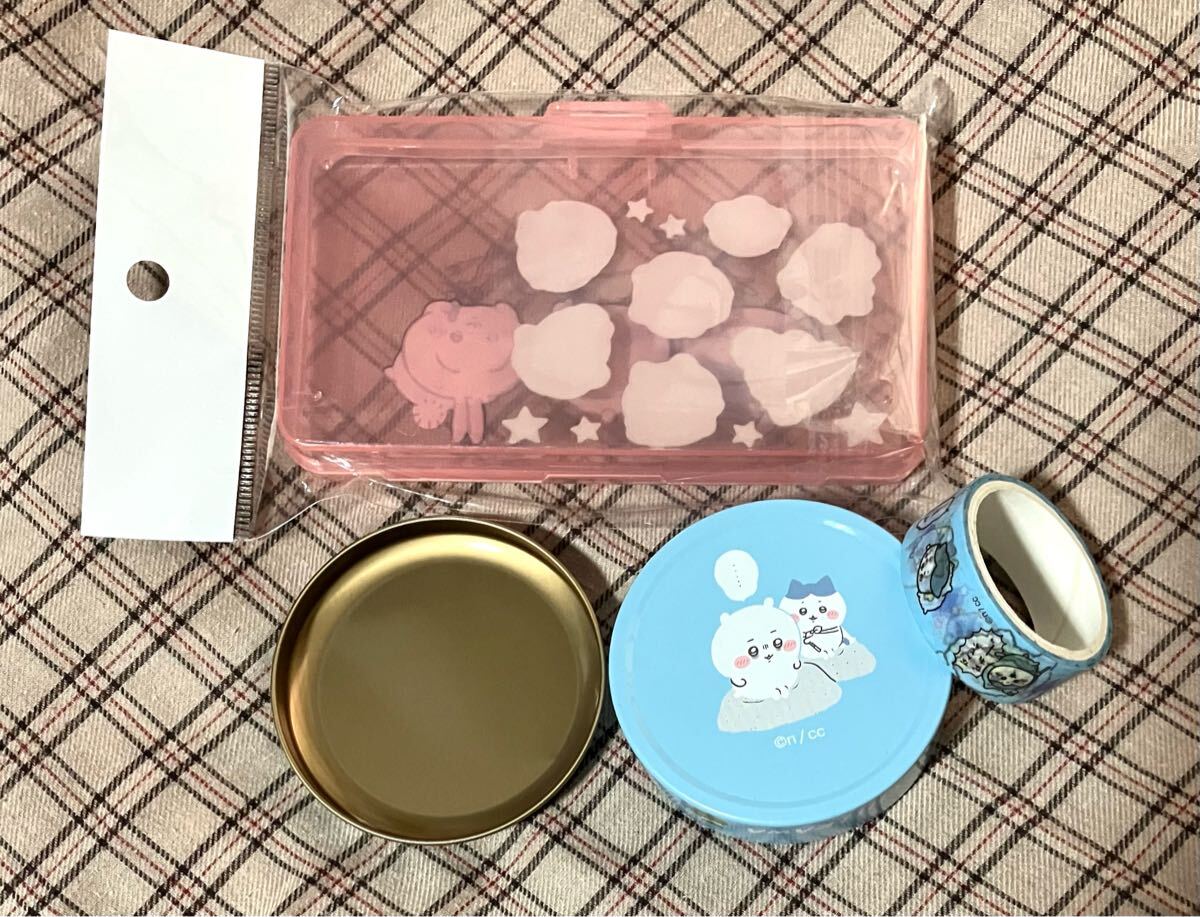ちいかわ 小物セット　クリアプラケース、シール、ミニ丸缶、マステ、かわいい！ 早い者勝ち_2