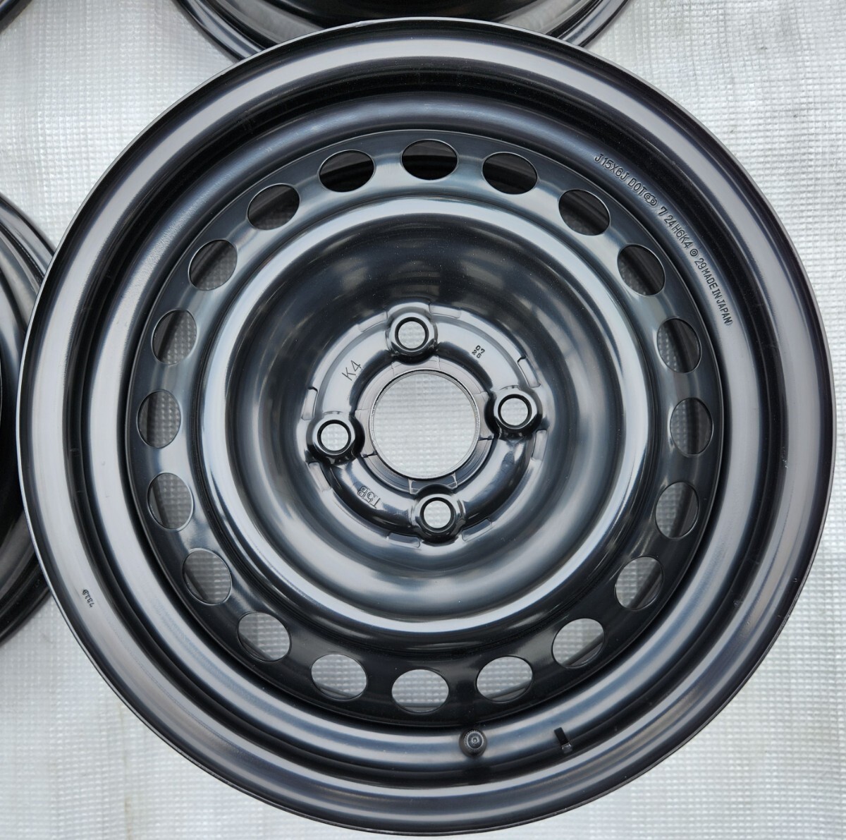 ホンダフィット純正 スチールホイール 4本セット 15インチ 6J +50