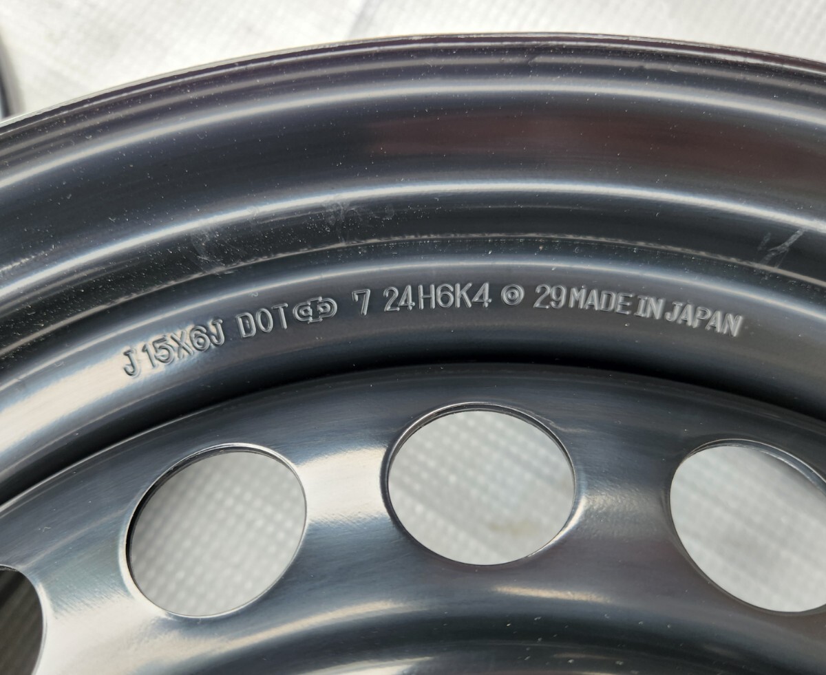 ホンダフィット純正 スチールホイール 4本セット 15インチ 6J +50