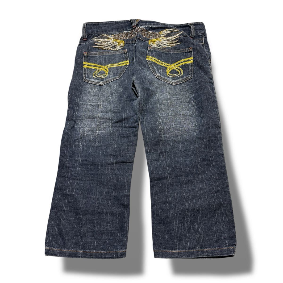 00s Over Denim shorts embroiled Japanese Label Y2K goa