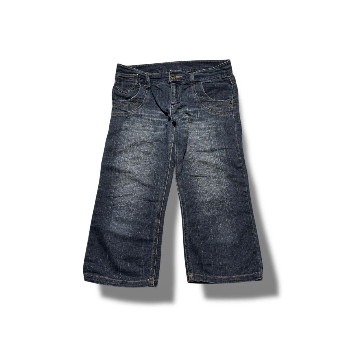 00s Over Denim shorts embroiled Japanese Label Y2K goa