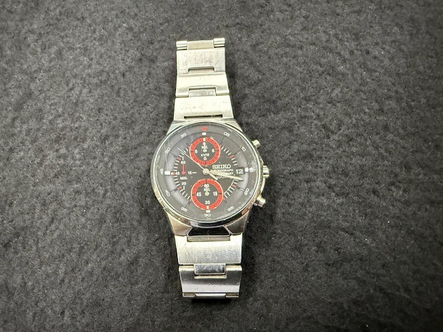 SEIKO セイコー V657-0A10 クロノグラフ デイト メンズ クォーツ腕時計