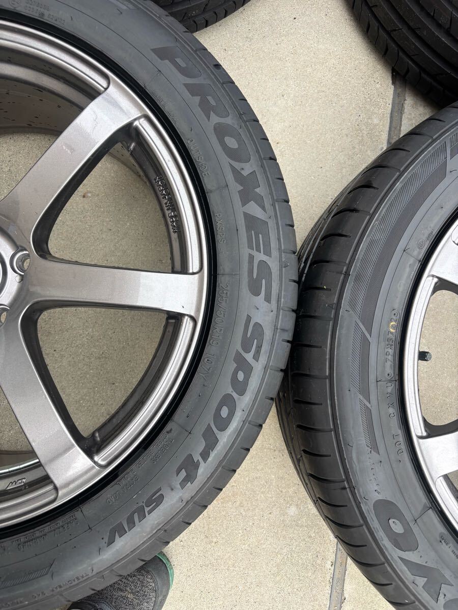 エンケイ PF07 19インチ 9J +40 5H 114.3 タイヤホイール4本セット 美