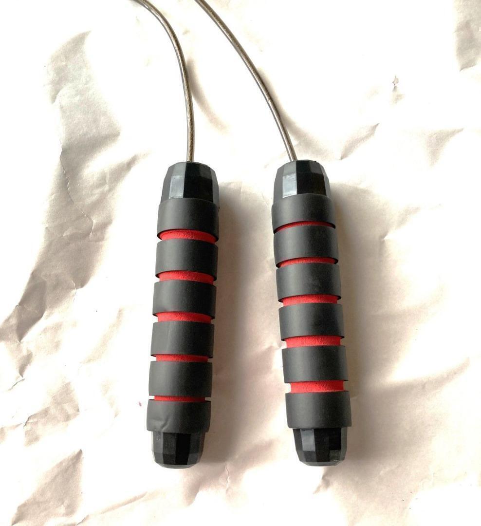 ★ 送料無料 匿名 即日発送 ★ なわとび プロ 仕様 縄跳び ダイエット 脂肪 燃焼 ボディメイク ジム 有酸素 運動 筋トレ ジム 赤 レッド_4