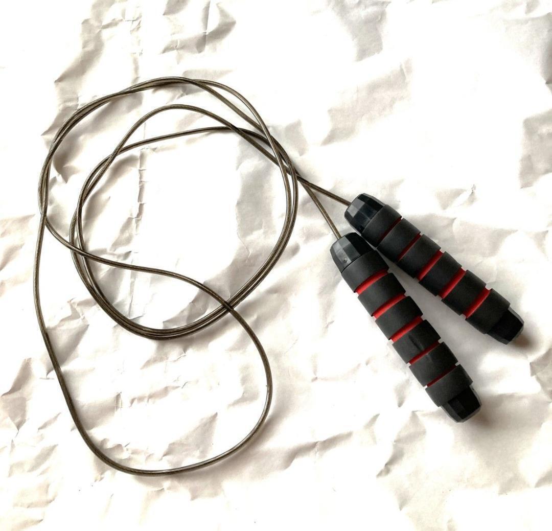 ★ 送料無料 匿名 即日発送 ★ なわとび プロ 仕様 縄跳び ダイエット 脂肪 燃焼 ボディメイク ジム 有酸素 運動 筋トレ ジム 赤 レッド_5