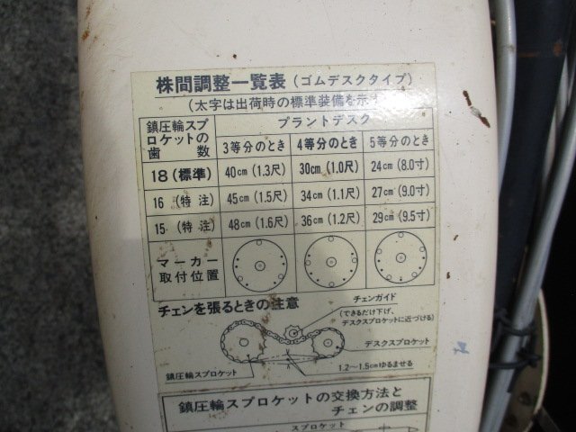 群馬 【ジャンク品】片倉 移植機 PAK-4 乗用 トランスプランター 野菜
