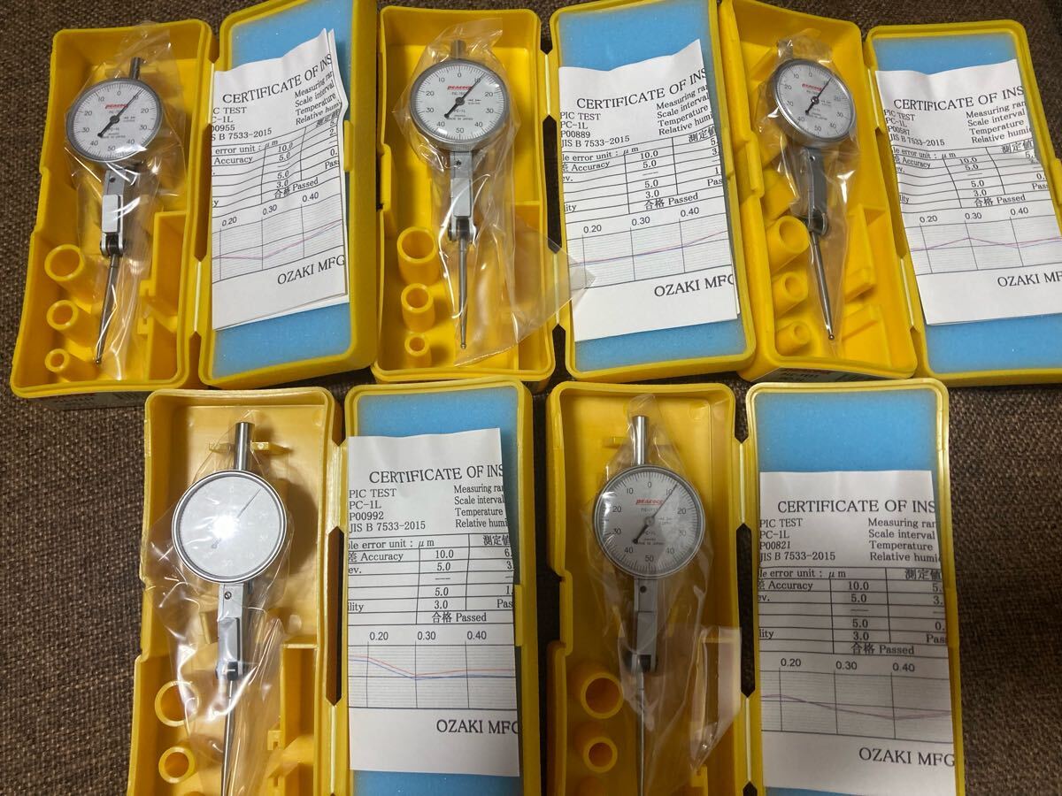 5台セット 尾崎製作所 PEACOCK ピーコック ダイヤルゲージ PC-1L_1