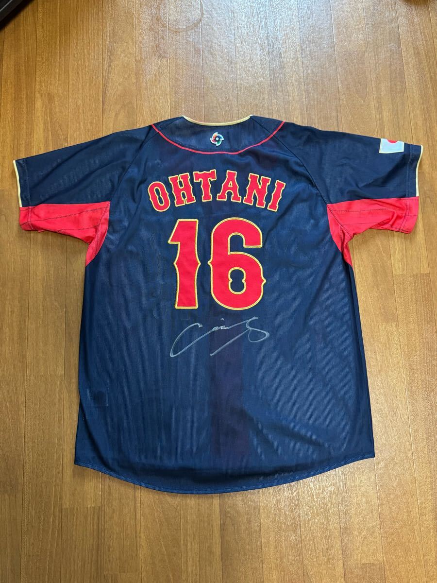 大谷翔平 サインプリント　ドジャースミックスユニフォーム　侍ジャパン 侍ジャパン ドジャース 大谷翔平選手 直筆サイン入りユニフォームL