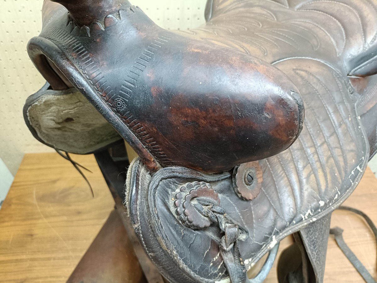 BIGHORN ビッグホーン 馬の鞍 ウエスタンサドル 飾り用(乗馬、馬術