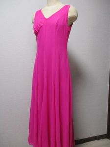 社交ダンス　　Sanlineサンリーヌ　ピンク★ロングドレス～ワンピース