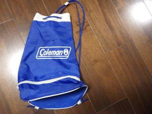 未使用　非売品　コールマン　サッポロ　２層　ナイロンバッグ　リュック背負い可能　水