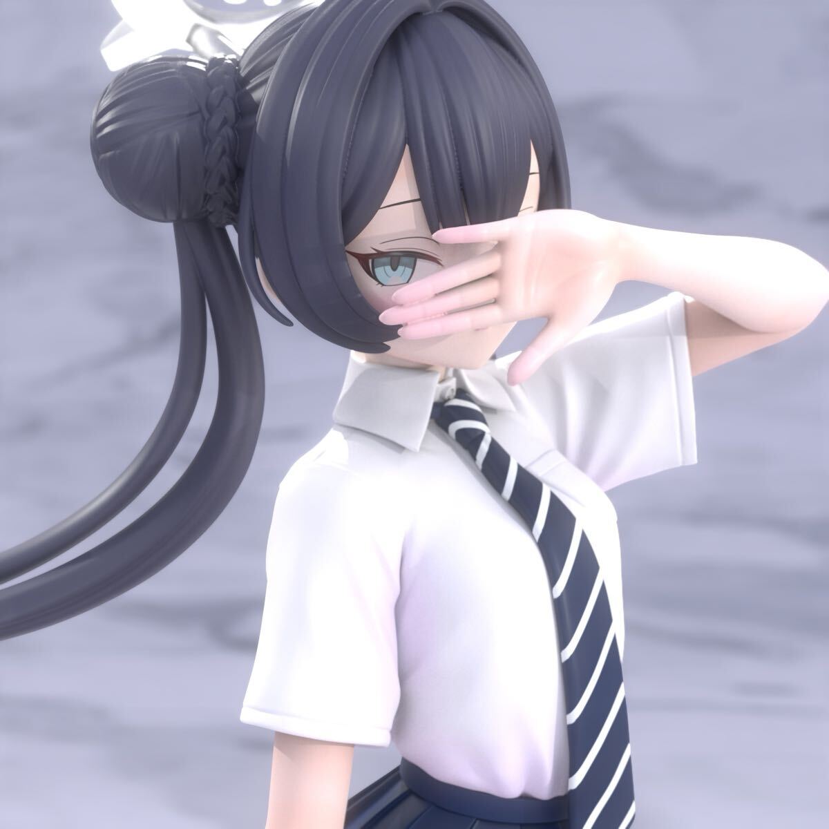 竜華キサキ ガレージキット ブルーアーカイブ 制服 ukiwazaiku