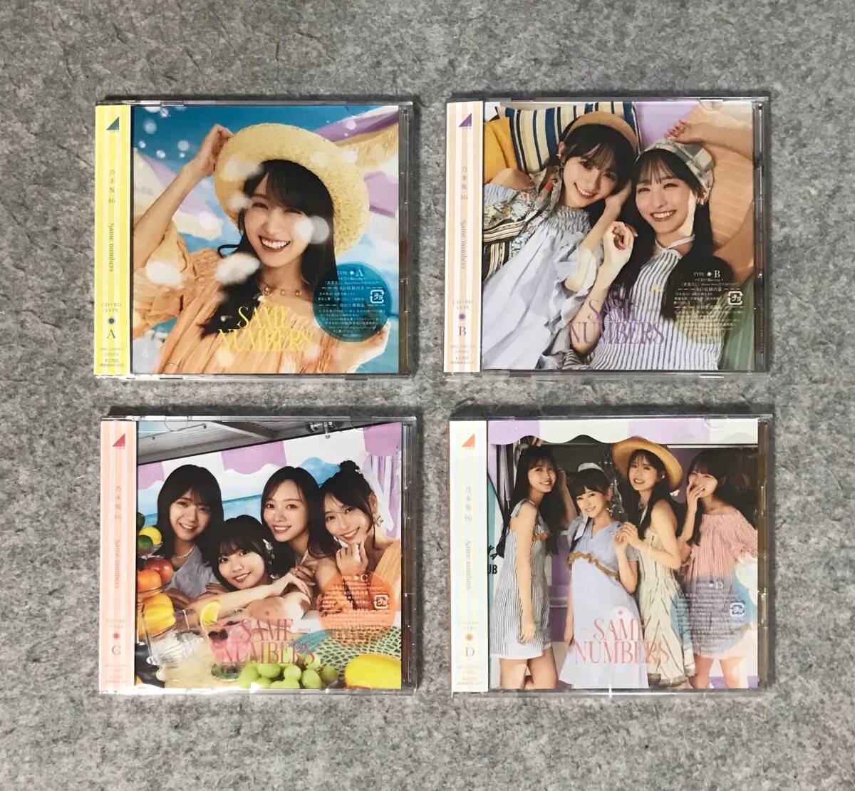 乃木坂46 Same numbers 初回盤 TYPE-ABCD CD+Blu-ray 4枚(の)｜売買