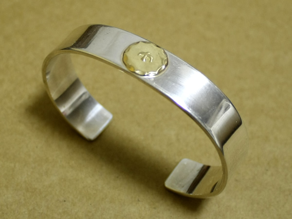本物 goros ゴローズ 平内 平打ち バングル ブレスS キムタク