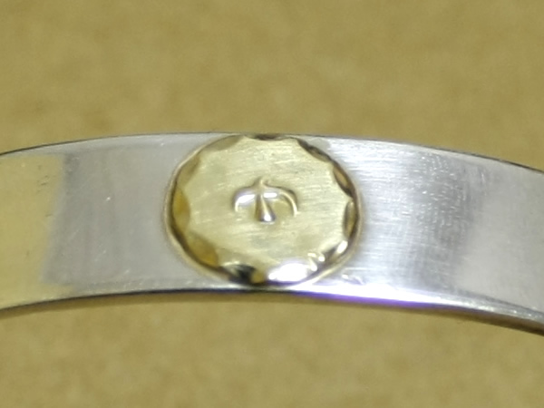 本物 goros ゴローズ 平内 平打ち バングル ブレスS キムタク