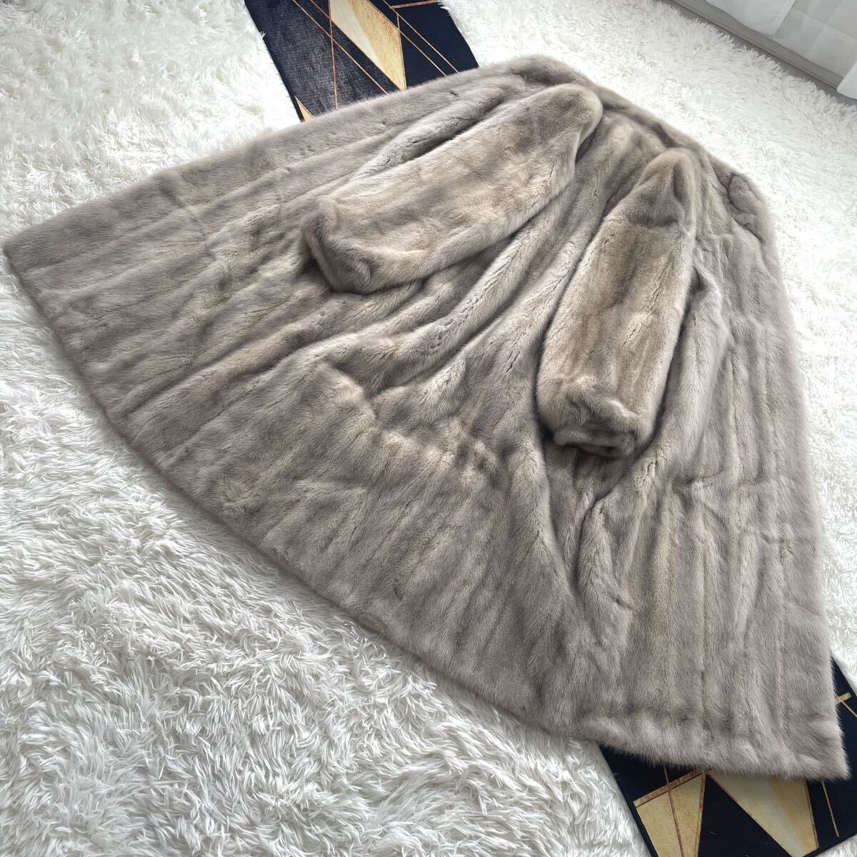 総丈120 サファイアミンク/MINK AMERICAN ULTRA 4星 ファーコート