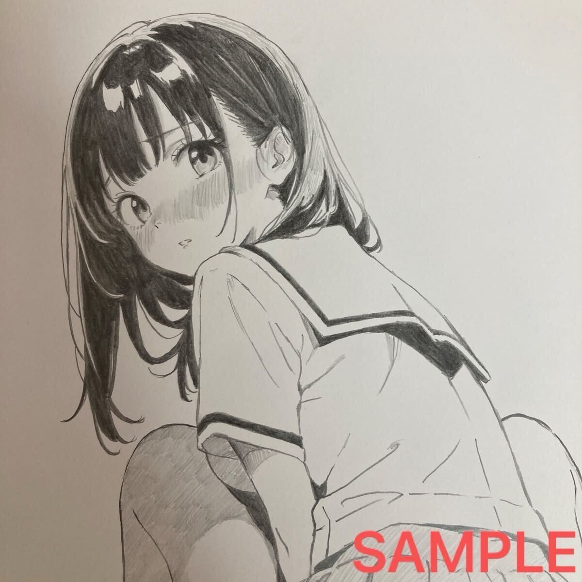 No.39 女性 鉛筆画 手書きイラストB4 No.113 女性 鉛筆画 手書きイラストA4 - メルカリ