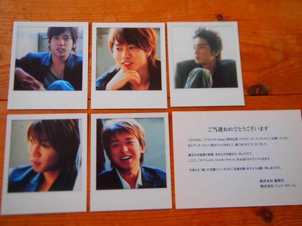 ☆嵐 「one×アラシゴト」特別企画 当選商品フォトカード☆*(嵐)｜売買