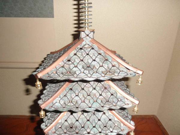 古銭五重塔 古銭 五重塔 寛永通宝/中国渡来銭 1,126枚.. ..(日本)｜売買された