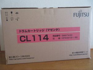 訳あり　激安　 富士通　FUJITSU 純正ドラムカートリッジ CL114 　M　マゼンタ 0897430