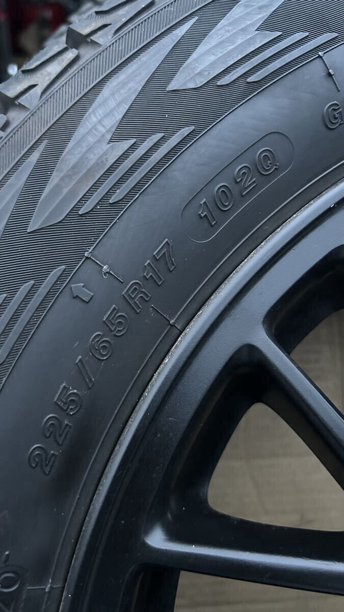 デリカd5で使用 ヨコハマ スタッドレス 225 65R17 ランエボ純正