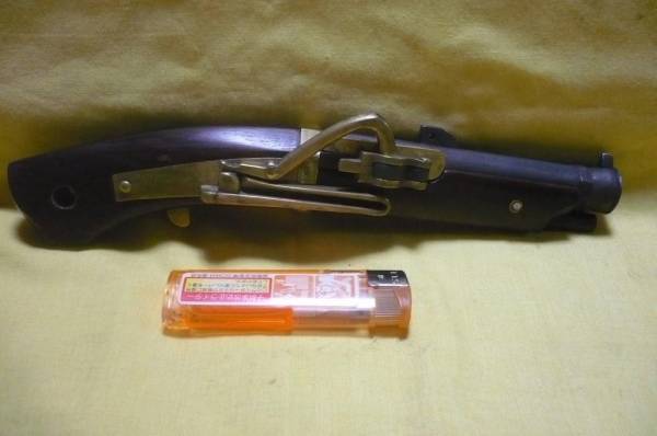 火縄銃　極小短筒　鉄砲根付　[武具刀剣]_1